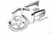 27-0619 04-15 V-twin Mfg Chrome Belt Guard Pulley Kit For Harley Sportster Custom Nightster