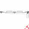 Lm301-15ch 06-14 Landmark Billet Shift Linkage Skull Chrome W Forward Controls Harley Dyna