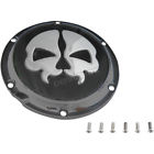 1107-0551 Drag Specialties Black Skull Split Derby Cover 1107-0551 Drag Specialties Black Skull Split Derby Cover