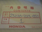 23220-323-000 Honda Nos Cb500 Transmission Counter Shaft