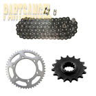 256379001 Max Motosports Black Drive Chain Sprockets Kit Fits Suzuki