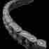 530zvx3-120 1223-0662 Ek Harley-davidson Chain 530zvx3 X 120 Chrome C