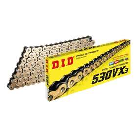 530vxg3120 D.i.d Did 530 Vx3 Pro Street Gold Steel X-ring Chain 530vx3 120 Links G&b