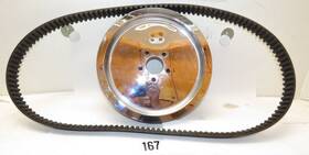 40225-86 Harley Touring And Fxr Rear Belt Sprocket Pulley Chrome Cover 70t