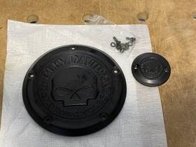 25700976 Harley-davidson Black Willie G Skull Derby Cover &points 19 Later Softail