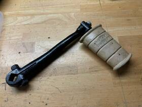 33068-54 Harley-davidson Oem Fl/flh Panhead Shovelhead 4-speed Kicker Arm &pedal
