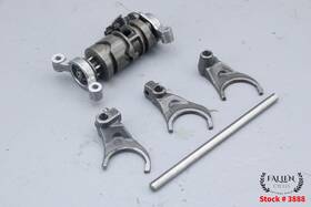 33303-00 Harley-davidson 2002 Road King Transmission Gear Shift Drum And Fork Set See Video