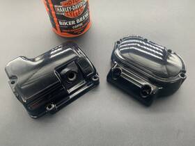 37082-99 Harley-davidson #34543--37082-99 5-speed Transmission Top And Side Cover Combo