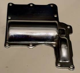34813-41 Harley-davidson 1941-57 45 W And G Transmission Gear Box Top Cover Chromed