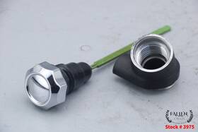 62457-06 Harley-davidson 2007 Dyna Super Glide Cvo Engine Oil Filler Spout And Dipstick Chrome