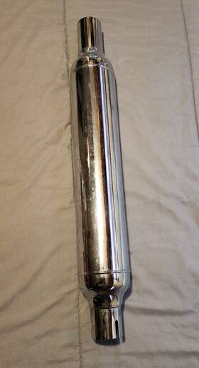65236-58 Harley-davidson Fl Models 58-60 Chrome V-twin 22 Inch Cigar Muffler