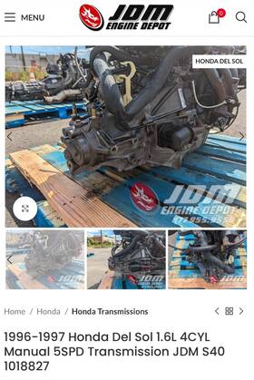 1018827 Honda D16 Transmission