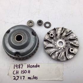22110-kn7-670 Honda Oem 1987 Elite Ch 150 Complete Sealed Variator Assy With Drive Face