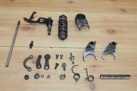 24213-376-000 Honda 1975 Xl250 Xl 250 Oem Shift Shaft Forks Fork Drum Cam Shifter Parts