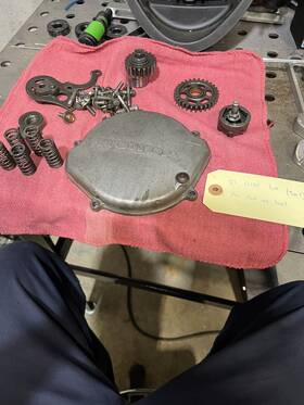 24328-kz4-a10 Honda 1996 - 01 Cr125r Shifter Shifting Mechanism Ratchet. Clutch Cover Tote3