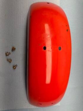 80100-126-720za Honda Ct70 Ct 70 Trail Oem 1981 Rear Fender Mud Guard Nice