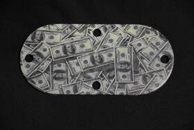 Mid Usa 78004 Money 100 Primary Inspection Cover Cap - Harley Dyna Fxd Softail 60572-78t