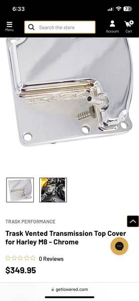 1105-0259 Trask Performance Tm-2041ch Checkm8 Vented Transmission Top Cover Chrome