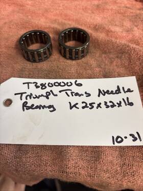 Triumph T3800006 Oem Transmission Needle Bearing 25x32x16 K25
