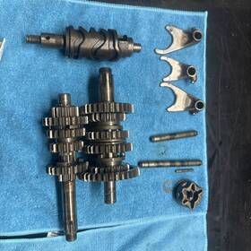 1w1-18540-00-00 Yamaha 1980 Mx175 Transmission Shift Drum Forks