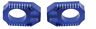 Ze93-5312 Zeta Blue Axle Blocks Pair For Yamaha Yz
