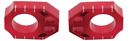 Ze93-5343 Zeta Red Axle Blocks Pair For Yamaha Yz