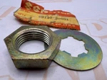 77 Suzuki Clutch Mounting Nut & Lock Washer 09140-20001. Fixed Price $14.61.