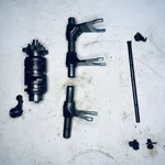 08 03-09 Suzuki Vstrom, SV650S Gear Shifting Forks With Drum, 25310-19F00 Oem. Fixed Price $35.00.