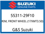 Suzuki Oem Part 55311-29F10 Rim Fr Wheel (17XMT3.50). Fixed Price $438.64.