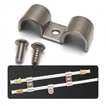 1/4" Double Stainless Steel Brake Fuel Line Clamps - Pack Of 12 With Hardware. Fixed Price $24.95.