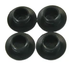 4 Black Frame Hole Covers Plugs Forward Controls Harley Sportster. Fixed Price $5.29.