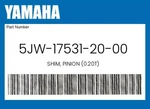 Yamaha Genuine Shim, Pinion (0.20T) 5JW-17531-20-00. Fixed Price $6.50.