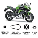 Did Heavy Duty Chain And Sprocket Kit For Kawasaki ER-6F (ninja 650 R) 06-08. Fixed Price $130.31.
