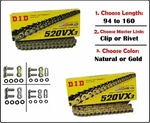 D.i.d Did 520 VX3 Xring Motorcycle Drive Chain Gold Natural With Master Link. Fixed Price $148.20.