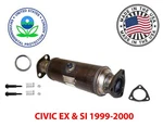 Fits Honda Civic 99-2000 Ex Si 1.6L Catalytic Converter With Bolts & Gaskets. Fixed Price $248.00.
