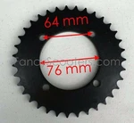 Atv Rear Sprocket 35 Teeth For 428H Chain, Bolt Pattern Center Hole 76MM. Fixed Price $19.95.