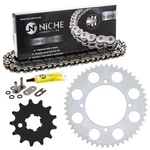 Sprocket Chain Set For Kawasaki 1989 KX80 13/49 Tooth 420 O-ring Front Rear Kit. Fixed Price $69.95.