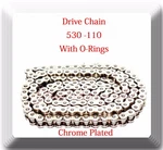 Oe Spec 530X110 With O-rings Chrome Plated Motorcycle Drive Chain Pitch. Fixed Price $501.00.