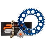 Primary Drive Alloy Kit & Gold X-ring Chain Blue Rear Sprocket For Yamaha. Fixed Price $134.29.