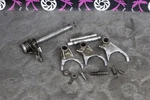 1985 Kawasaki KX500 Shifter Shifting Mechanism Forks Shaft Assembly. Fixed Price $349.95.