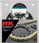 Rk 520 Quick Acceleration Chain & Sprocket Kit Black/gold For Honda Cbr 600. Fixed Price $235.63.
