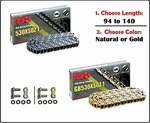 Rk 530 XSOZ1 Xring Motorcycle Drive Chain Natural Gold With Rivet Master Link. Fixed Price $145.30.