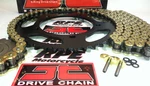 2004-05 Suzuki GSXR600 Jt Z3 Gold 520 Quick Acceleration Chain And Sprockets Kit. Fixed Price $159.95.