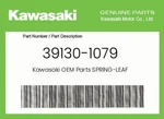 Kawasaki Genuine Spring-leaf 39130-1079. Fixed Price $9.68.