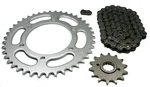 Kawasaki Ninja 1986-1987, Chain And Sprocket Set EX250,. Fixed Price $52.79.