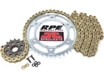 2007-2016 Triumph 865 Thruxton Eqa Jt Z3 Gold 525 X-ring Chain & Sprockets Kit. Fixed Price $169.95.