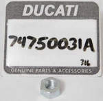 New Genuine Ducati Motorcycle Factory Hardware M6 Nut Part Oem 74750031A Nos. Fixed Price $7.73.