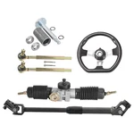 Go Kart Steering Wheel Assembly Tie Rod Gear Rack Pinion Shaft Set Atv Quad Cart. Fixed Price $152.99.