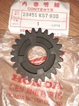 Nos Honda 1988 2007 3RD Gear Counter Shaft 23T 23451-KS7-830. Fixed Price $267.72.
