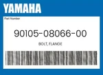 Yamaha Genuine Bolt, Flange 90105-08066-00. Fixed Price $9.29.